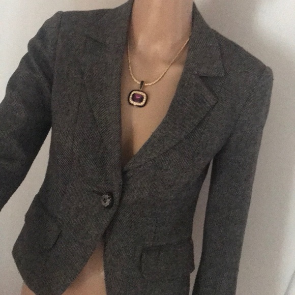 Frederick's of Hollywood Jackets & Blazers - FREDERICKS OF HOLLYWOOD VTG TWEED BLAZER